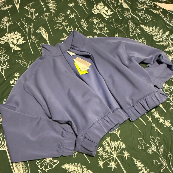 All In Motion Blue Cropped Jacket - Picture 2 of 5